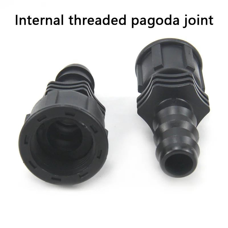 

1pc 1/2"-3/4"Female Thread To 13/16mm Pagoda Connector Hi-quality Soft Water Pipe Connector UPVC Fittings Irrigation Hose Parts