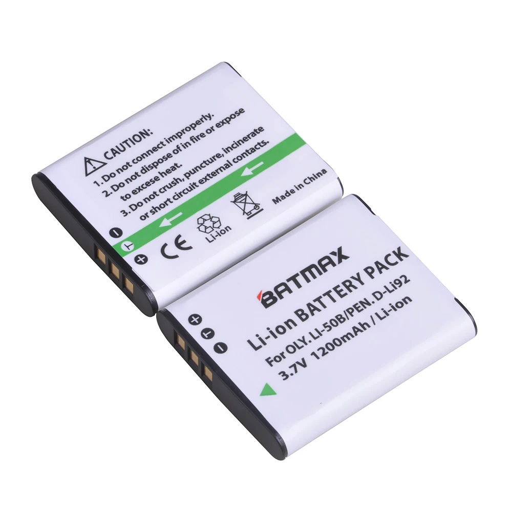 Аккумулятор Batmax Li-50B Li50B зарядное устройство с двойным жк-дисплеем и портом типа C