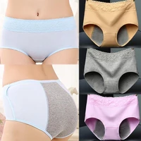 female physiological pants leak proof menstrual women underwear period panties cotton health seamless briefs in the waist warm