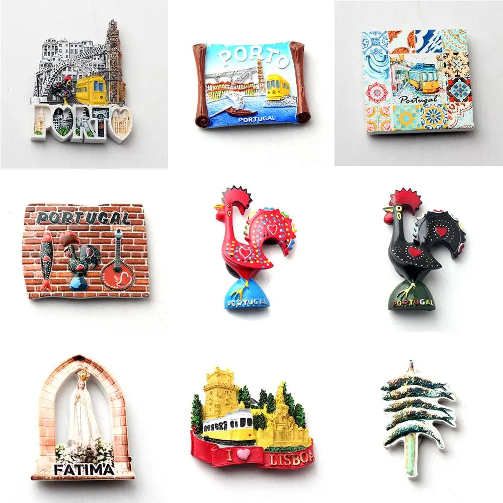 Магниты для холодильника лиссабон португалия магнитная наклейка мировой