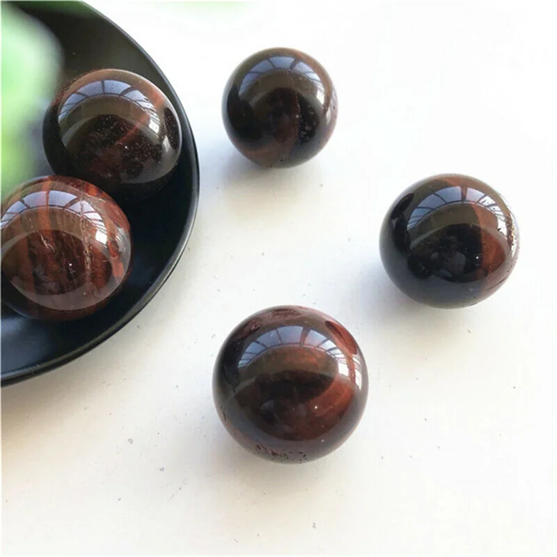 Природные драгоценные камни кварц Сферы красный тигровый глаз Кристалл лечебные