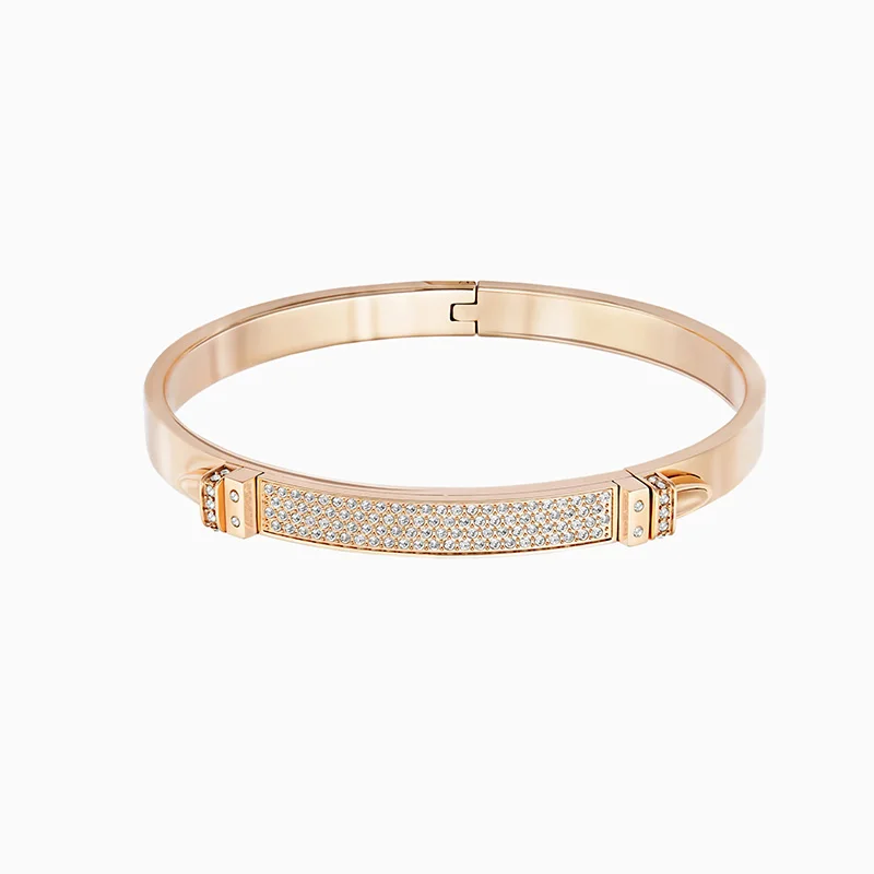 

Fashion Jewelry SWA New DISTINCT Bracelet Elegant And Charming Rose Gold Bracelet Crystal Female Trend Romantic Jewelry Gift