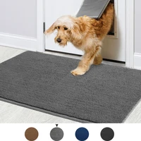colorgeometry entrance doormat non slip backing machine washable super absorbent inside mats welcome carpet for hallway rug