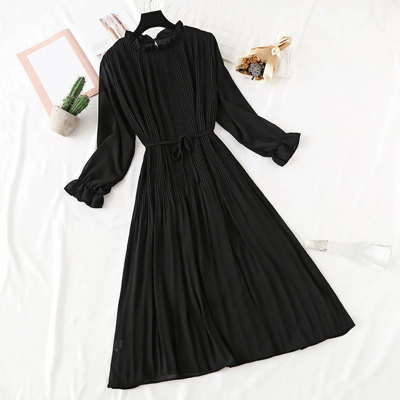 

Polka Dot dress women 2021 new Spring and Autumn French Vintage Floral dress Chiffon Loose A-Line Dress