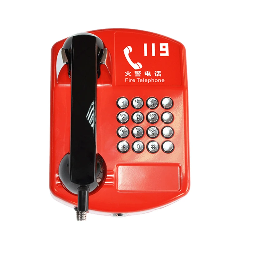 retro public telephone wall mounted analog alarm payphone with push button for emergency help alert public telephone wall phone free global shipping