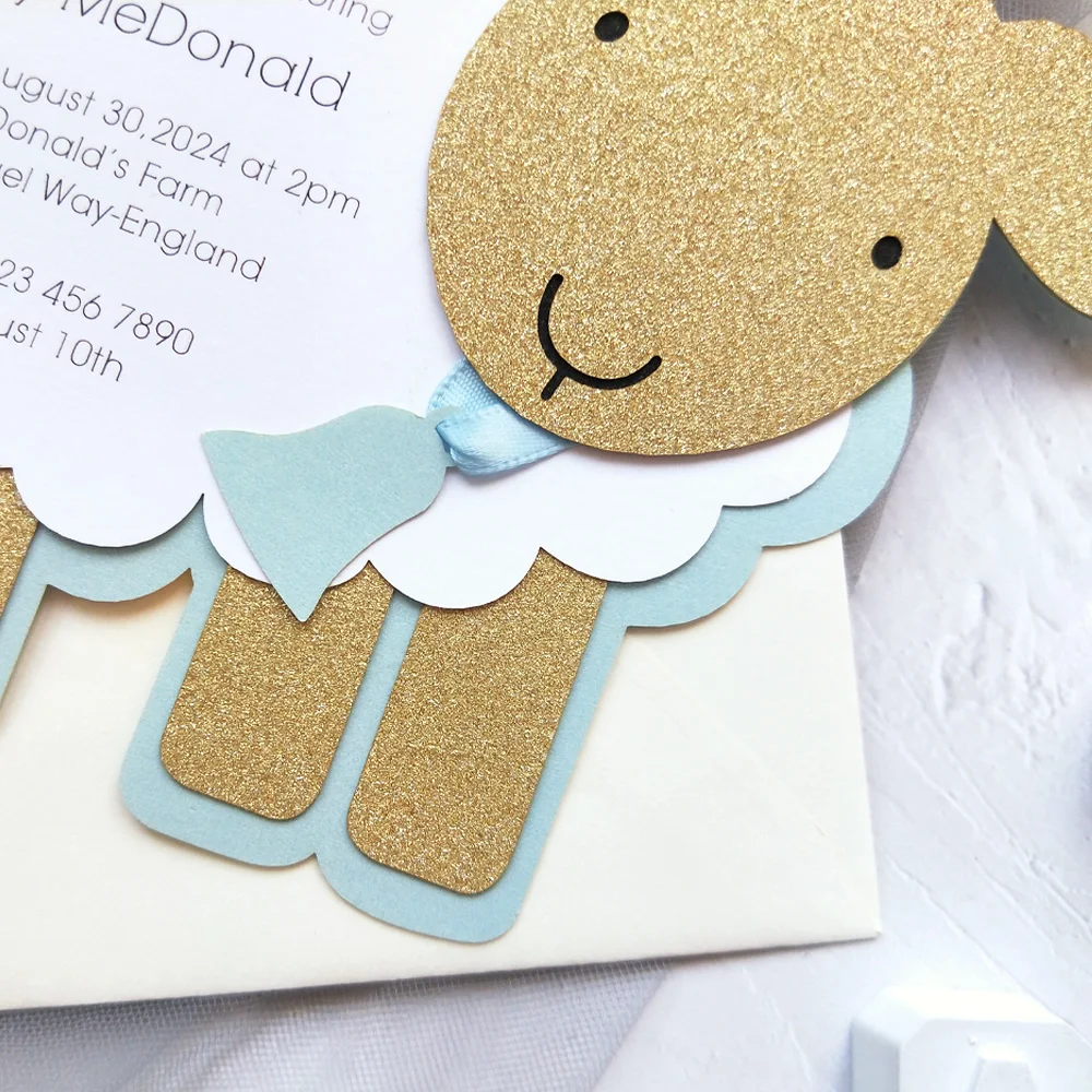 Приглашения для детского душа из овечьей шерсти приглашения ручной работы | Дом и