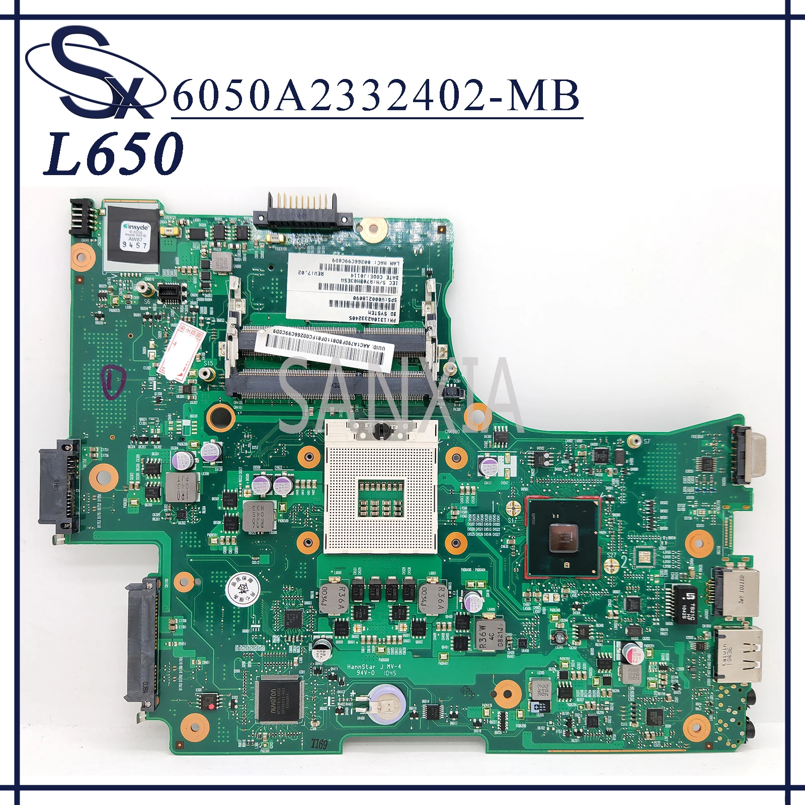 KEFU 6050A2332402-MB материнская плата для ноутбука Toshiba L650 оригинальная HM55 | Компьютеры и