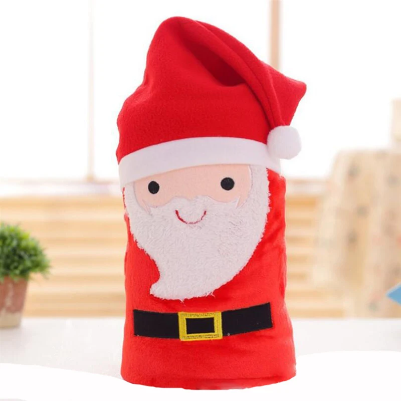 Рождественское покрывало подушка в форме Санта Клауса Коралловое мягкое