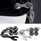 Колпачки для штоков воздушных клапанов автомобильных колес с гаечным ключом для Hyundai Tucson IX35 I20 I30 Sonata I40 Accent Kona Elantra Genesis Decoration