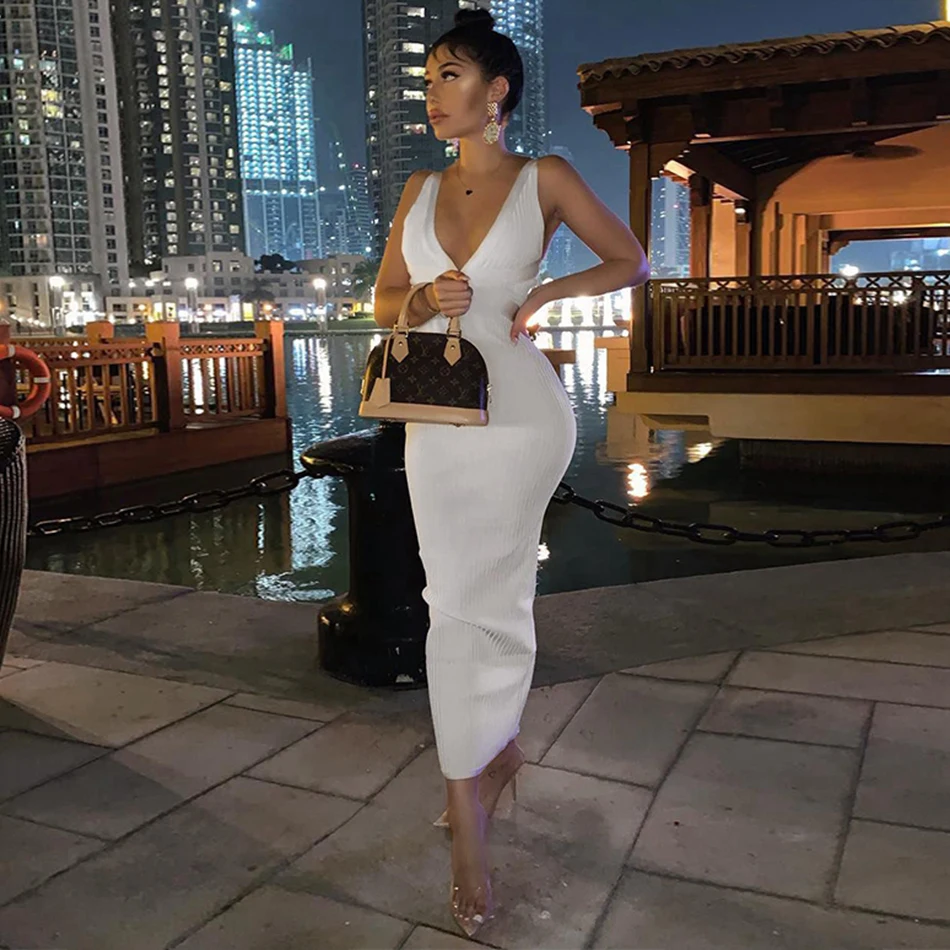 Женское длинное вечернее платье розовое или Белое Облегающее Платье на бретелях