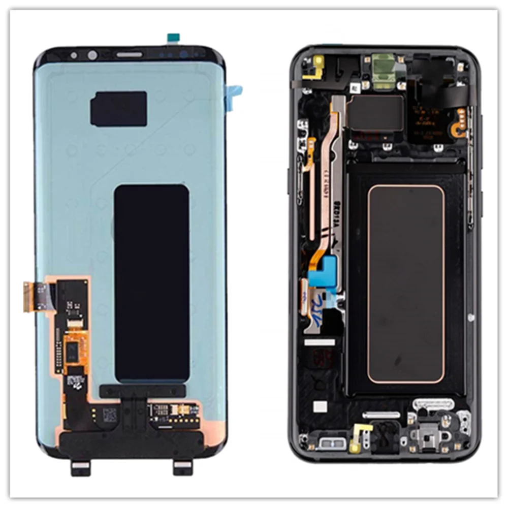 

Original For Samsung Galaxy S8 Plus LCD Display With Frame AMOLED Screen Display S8 Plus G955F G955A LCD+dead pixels