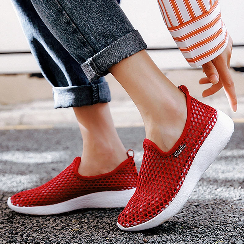 

Season Female 2021 Mesh Breathable Women Shoes Fashion Sports Shoes Soft Comfortable Women Shoes Zapatos De Mujer running shoes