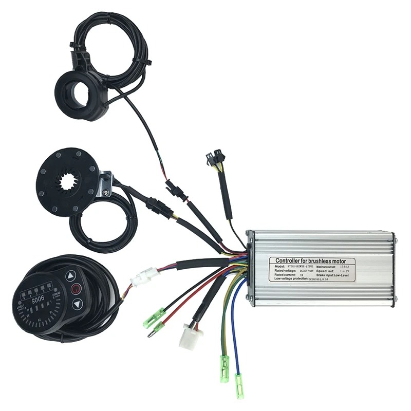 

36V/48V 250W 15A Electric Bicycle Sine Wave Controller with KT 900S Display&Thumb Throttle and Sensor Ebike Accessories