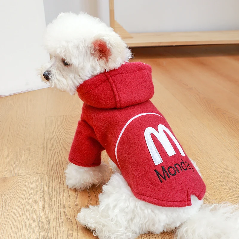 

PETCIRCLE Dog Clothes Monday Tuxedo Hoodie Coat Jacket For Small Dog Puppy Pet Cat Autumn Pet Cute Costume Pet Clothes Dog Coat