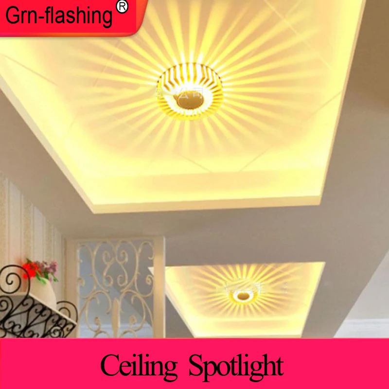 

AC 85-265V Modern LED Ceiling Lights Fixture Surface Mount Hallway Aisle Light 3W Down Light Home Decorative Wall Sconce Lamp