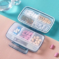 large capacity medicine pill box 8 grids pills dispenser sealed storage pill box pill organizer tablet pillbox case drug divider