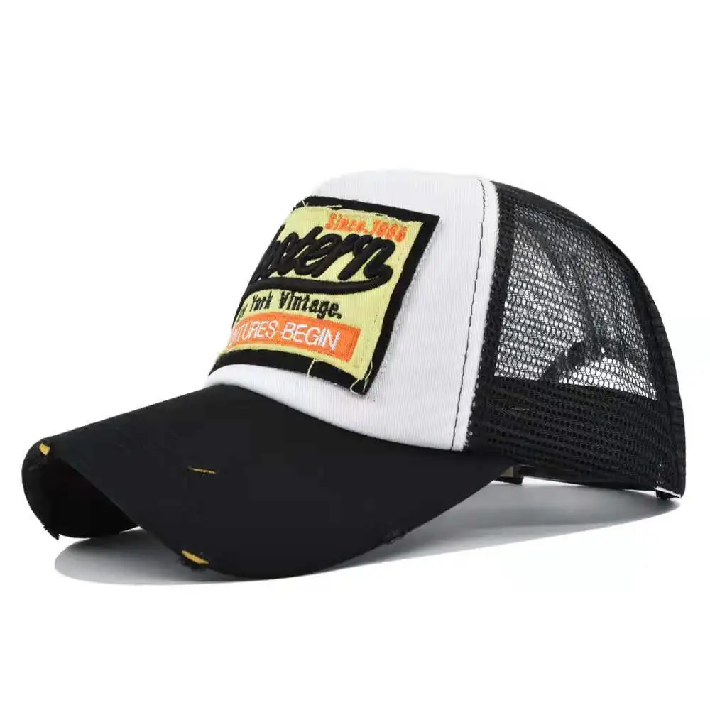 

Fashion Letter Embroidery Baseball Caps Men Women Snapback Hip Hop Hats Summer Breathable Mesh Sun Gorras Unisex Streetwear Bone