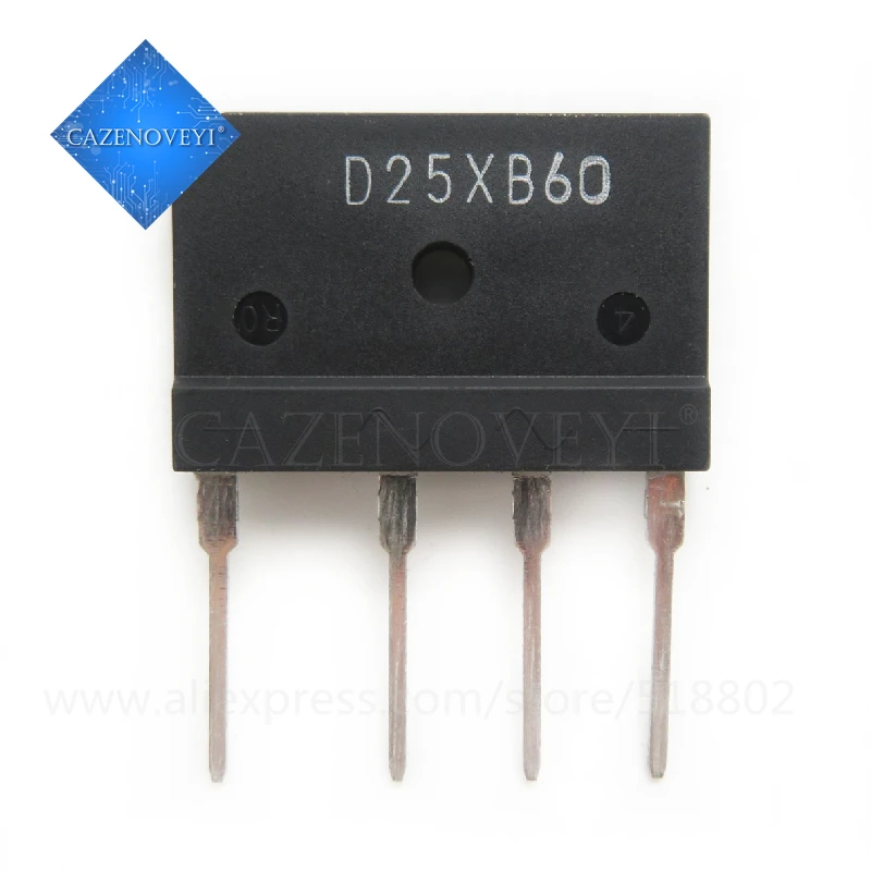 10 шт. / Лот 2560 D25XB60 GSIB2560 D25SB60 D25SBA60 RBV 2506 KBJ25J 25A 600 В мостовой выпрямитель