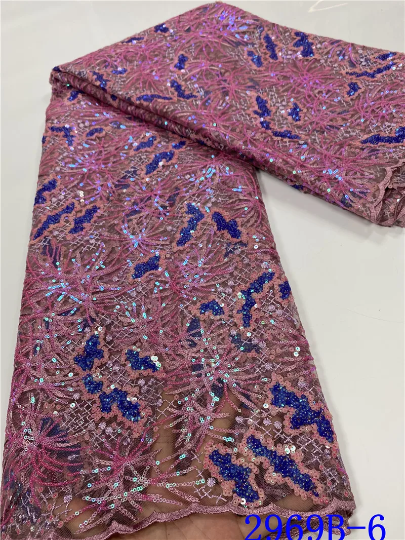 Вышивка NIAI французские блестки швейцарская сеть высокое качество Нигерийский