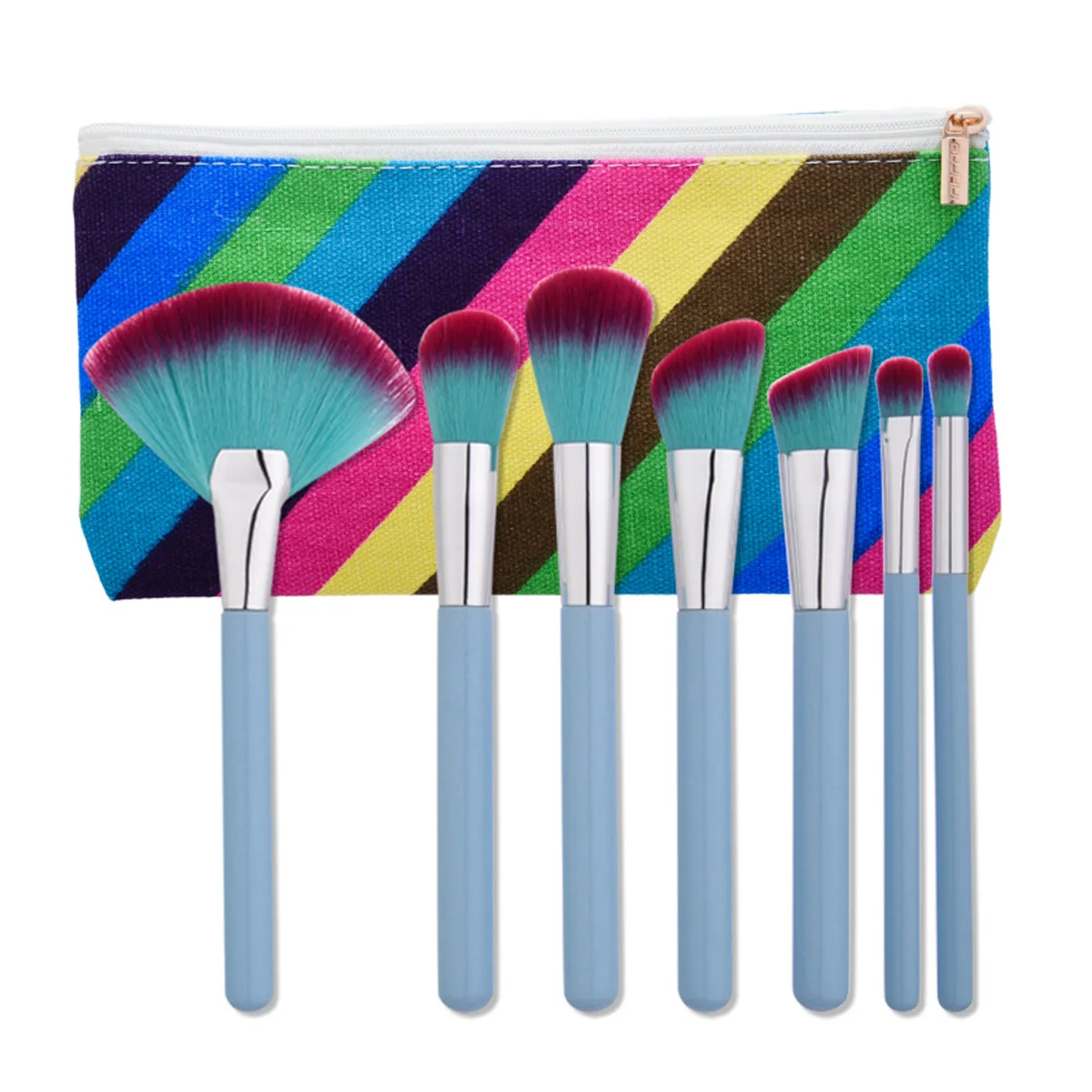 

7pcs Makeup Brushes Tools Set Soft Hair Eyeshadow Blusher Powder Foundation Brush Cosmetic Brush Make Up Tool Kits