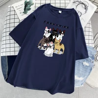 camisetas femininas seis dos desenhos animados dachshunds imprimir 2021 ver%c3%a3o casual t shirts hip hop rua camiseta harajuku o