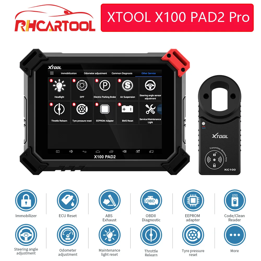 Автомобильный диагностический инструмент XTOOL X100 PAD2 Pro OBD2 для ford renault с ключевым