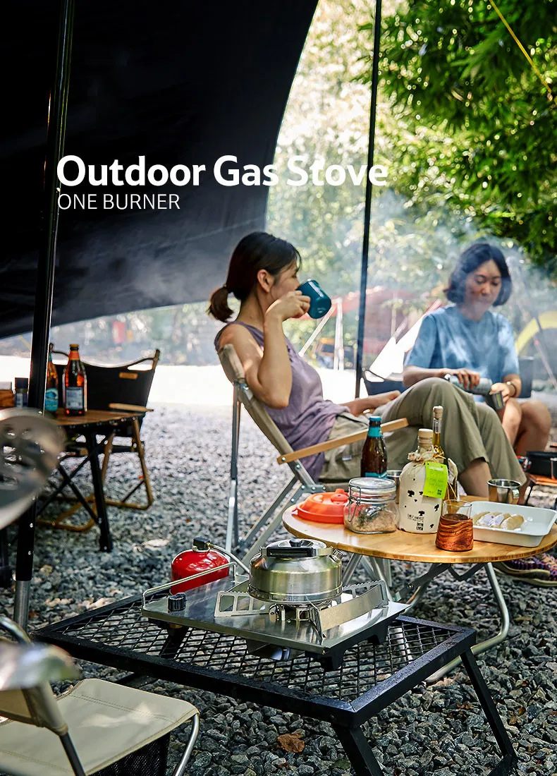 

Naturehike Ultralight Outdoor desktop Gas Stove Portable Camping Cooking wild barbecue Magnetic Stove Furnace BBQ Camping Picnic