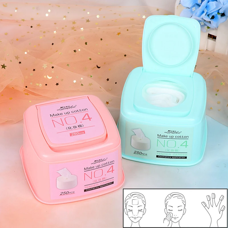 

250Pcs/Roll Makeup Cotton Pads Remover Wipes Facial Cosmetic Deep Clean tool Skin Care Face Wash Pumping Paper Makeup Tools