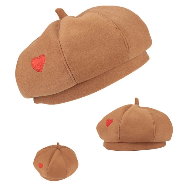 Lady Spring Winter Berets Hat Painter Style Women Vintage Solid Color Caps Female Bonnet Warm Cap | Спорт и развлечения