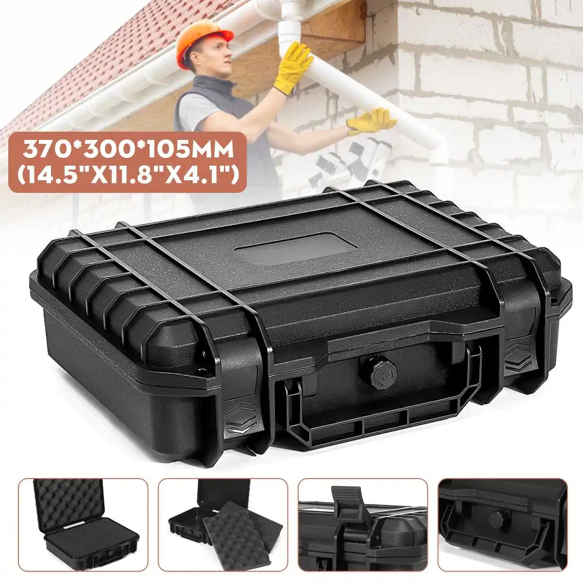 Tool Box Hardware Equipment Protection Safety Box Moisture-proof Instrument Case Suitcase Camera Protect Outdoor Box With Sponge