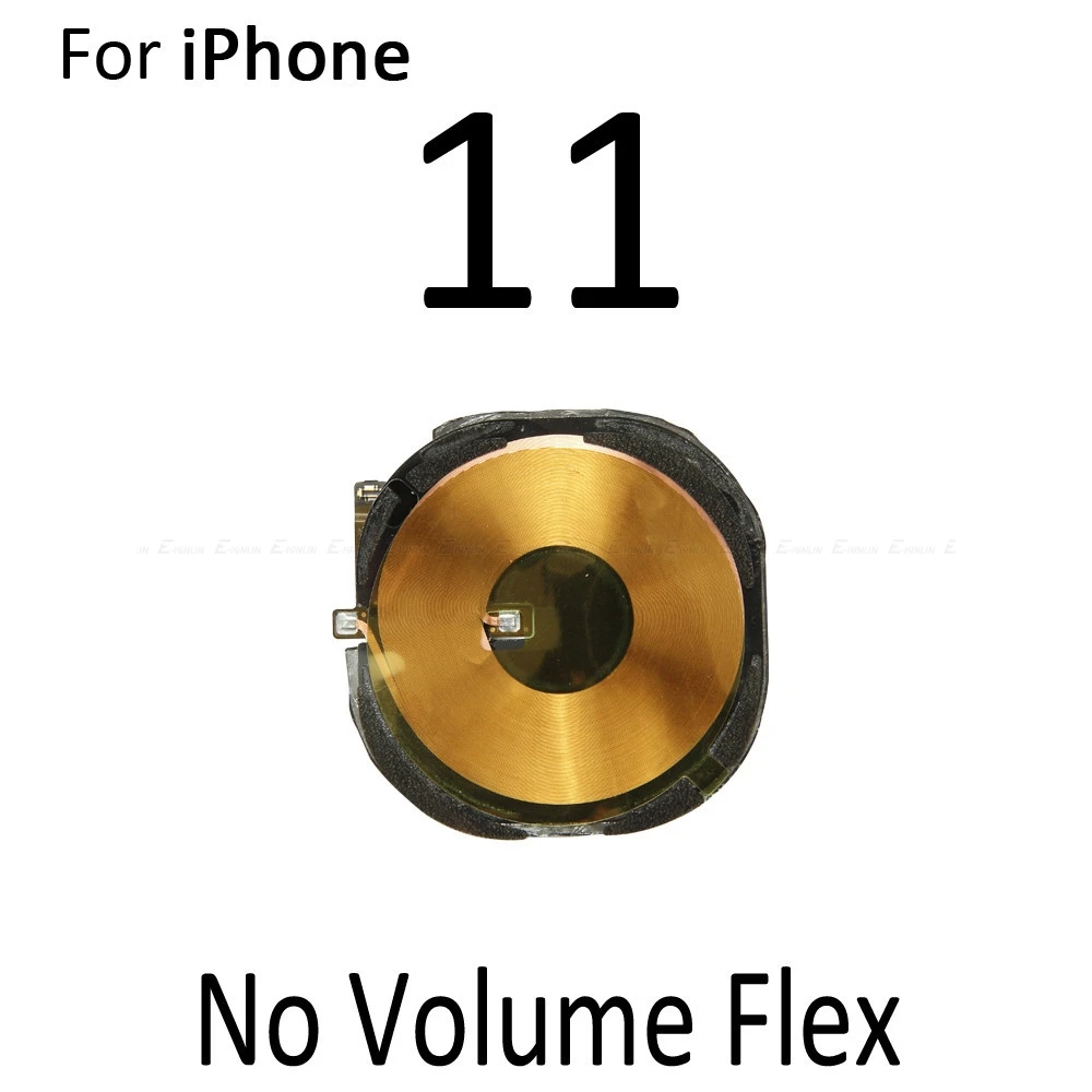 

New Wireless Charging Chip NFC Coil For iPhone X XR XS 11 Pro Max Charger Panel Sticker Flex Cable With Volume Button