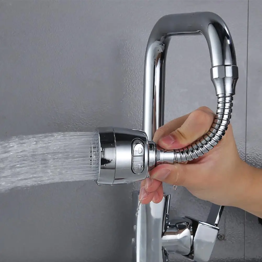 Boquilla Flexible de 360 grados, extensor de grifo para fregadero de cocina, ahorro de agua-0