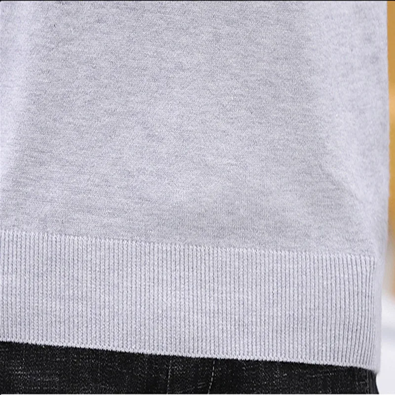 

Mens O-neck Wool Pullover Solid Slim Fit Long Sleeve Autumn Spring Warm Thin Soft Clothes Knitted Casual Male Sweater Pull Homme