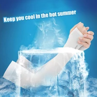 uv sun protection arm sleeves for men women cooling protector breathable elastic summer sports cycling running driving