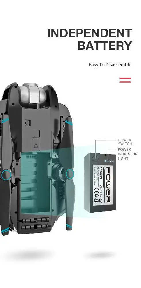 RCtown S20 wifi FPV с 4K HD камерой gps режим позиционирования Интеллектуальный складной