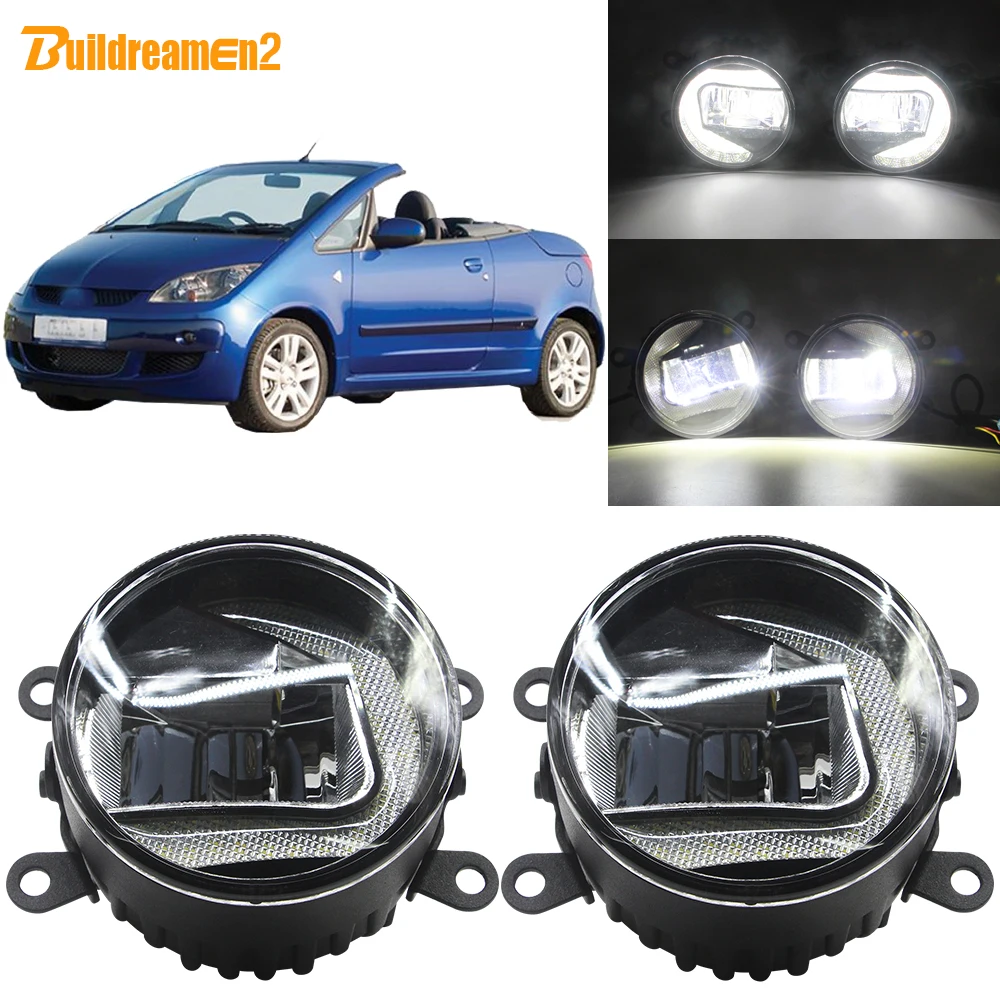 Buildreamen2 автомобиля H11 светодиодный проектор туман светильник + дневные ходовые