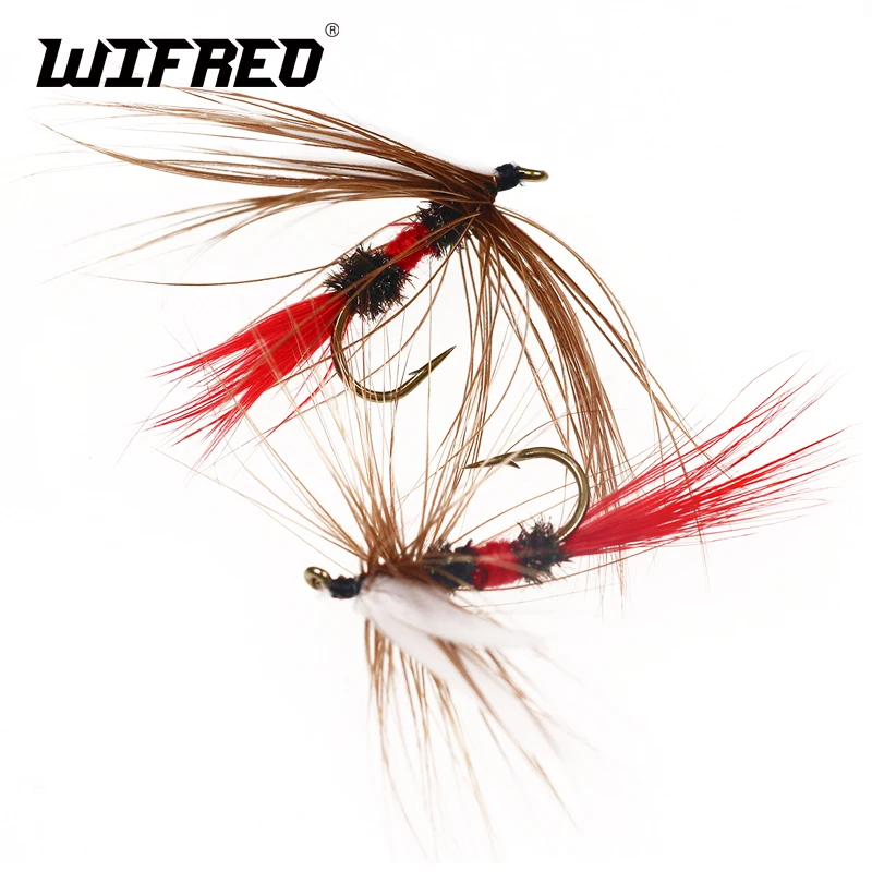

Wifreo 10pcs 10# Red Tail May Fly Nymph Pheasant Herl Winged May Fly Trout Perch Fresh Water Fly Fishing Flies
