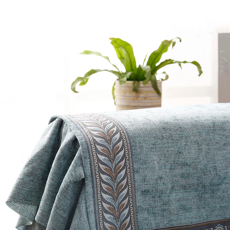 Синель диван полотенце простой современный сплошной цвет Чехлы для дивана