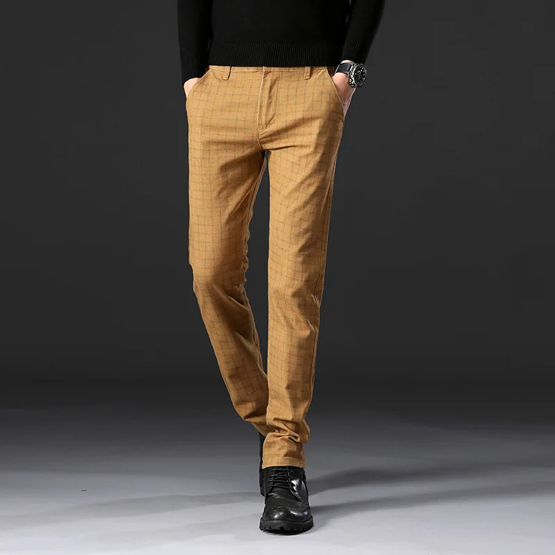 2020 осенне весенние мужские повседневные брюки с эластичной резинкой на талии