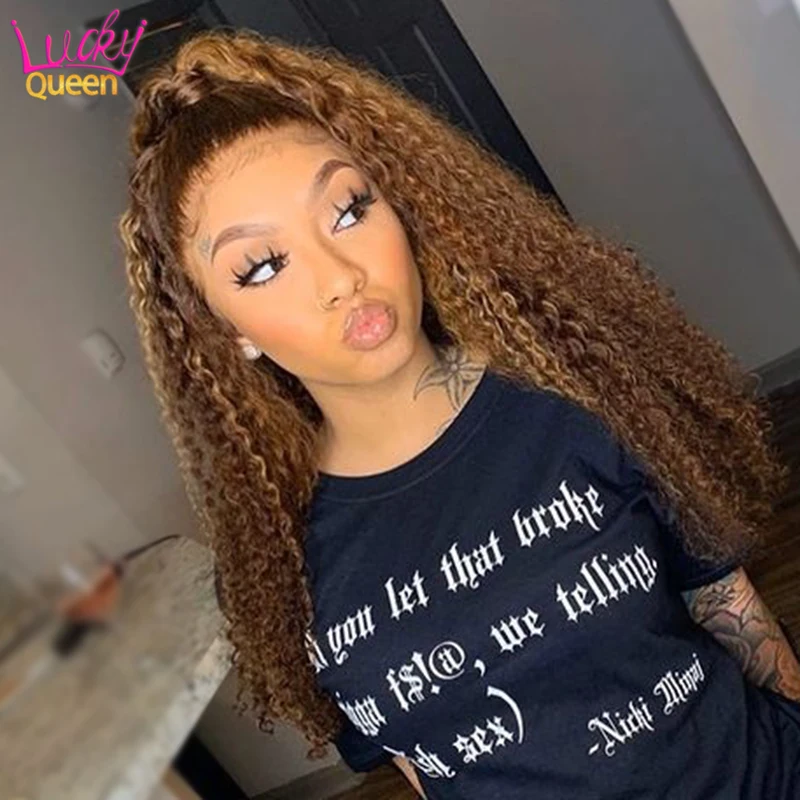 Парики из натуральных перуанских вьющихся волос 4 27 цветов 13 х4 | Шиньоны и парики