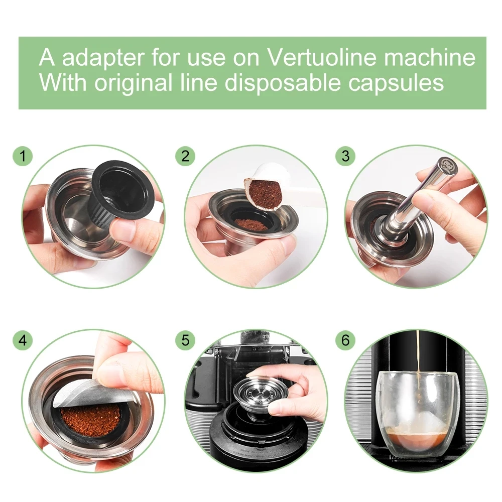 Капсульный адаптер для кофемашины Vertuoline Nespresso оригинальный капсульный конвертер