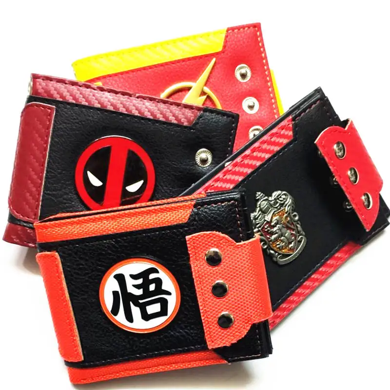 Новый стиль мультяшный кошелек с металлическим логотипом короткий для монет