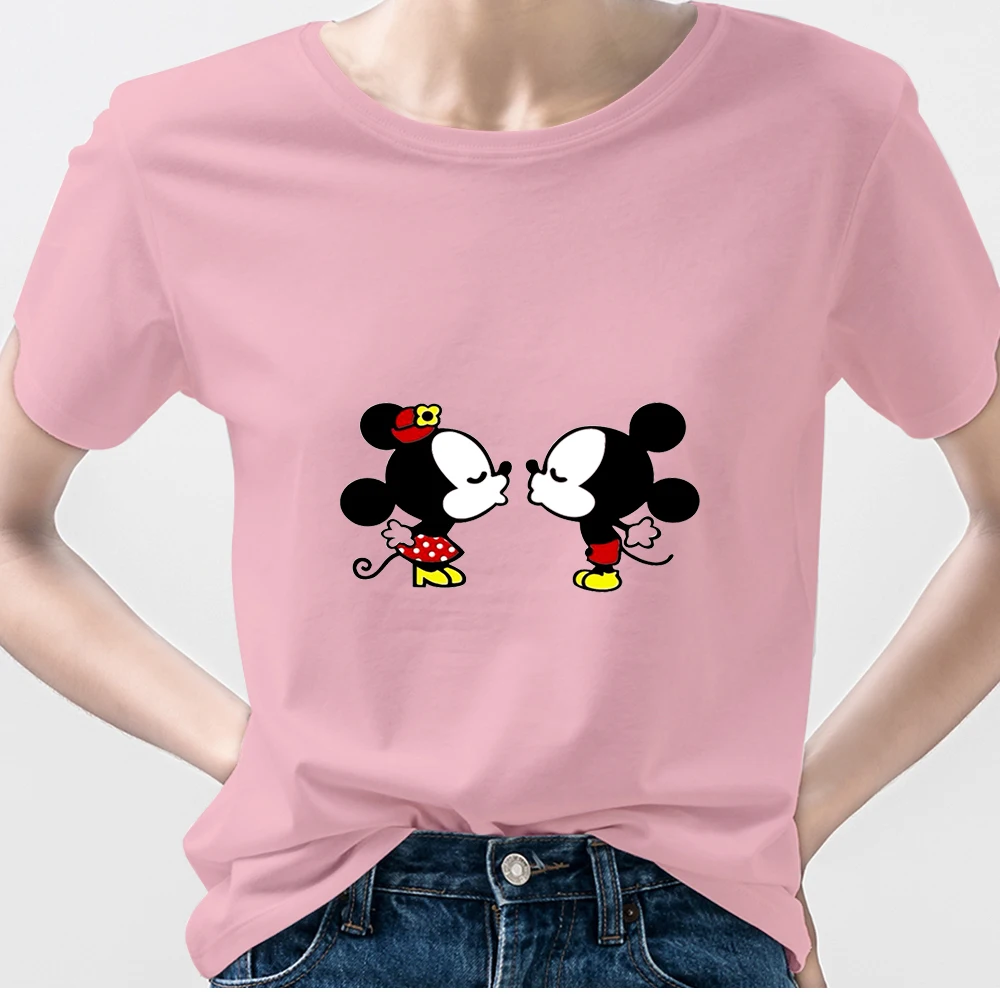 

Oversized T-Shirt Partner Outfit Mickey Mouse Clothes Women Y2k Tshirt Couple Short Sleeve Unisex Fashion Ropa Tumblr Mujer
