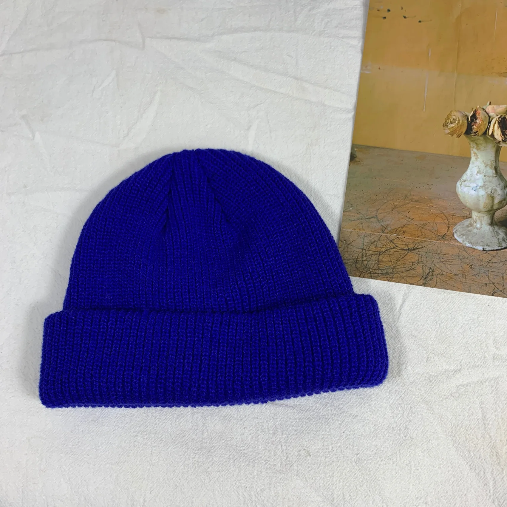 

Winter hat warm knitted hat unisex gray
