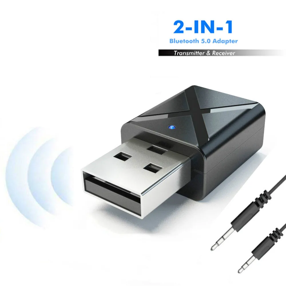 Беспроводной Bluetooth 5 0 аудио приемник передатчик мини стерео AUX RCA USB 3 мм Джек музыкальный адаптер для ТВ ПК