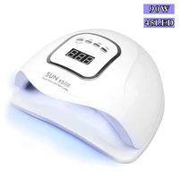 sun x5 max 90w led uv lamp nail dryer 45 leds nail lamp for drying gel polish with 10306099s timer auto sensor manicure tools