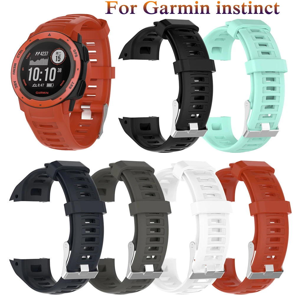 

Силиконовый ремешок для смарт-часов Garmin Instinct, сменный ремешок для смарт-часов Garmin Instinct 2 Карлос Корреа аксессуары