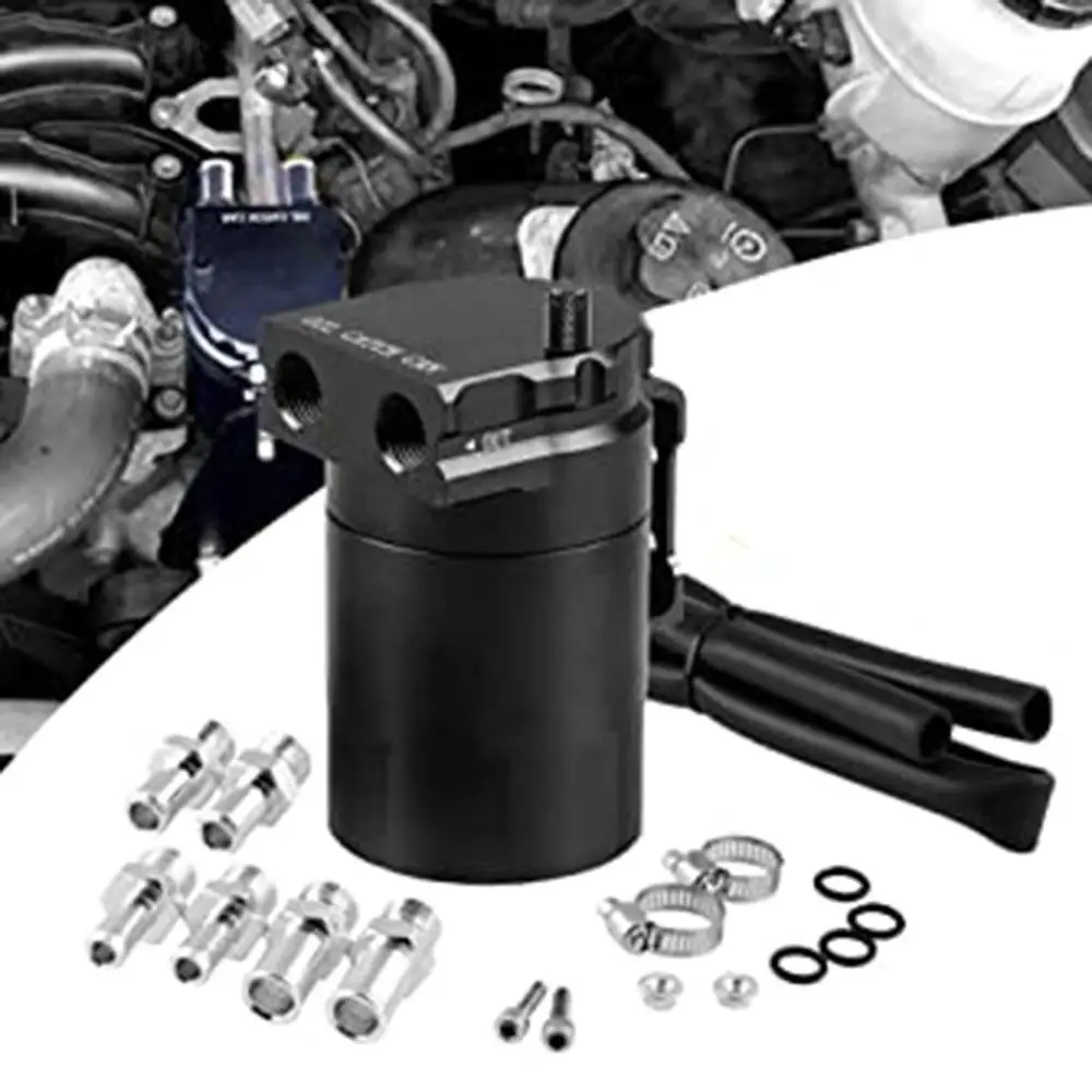 Универсальный автомобильный масляный бак 300 мл с отверстиями из алюминия