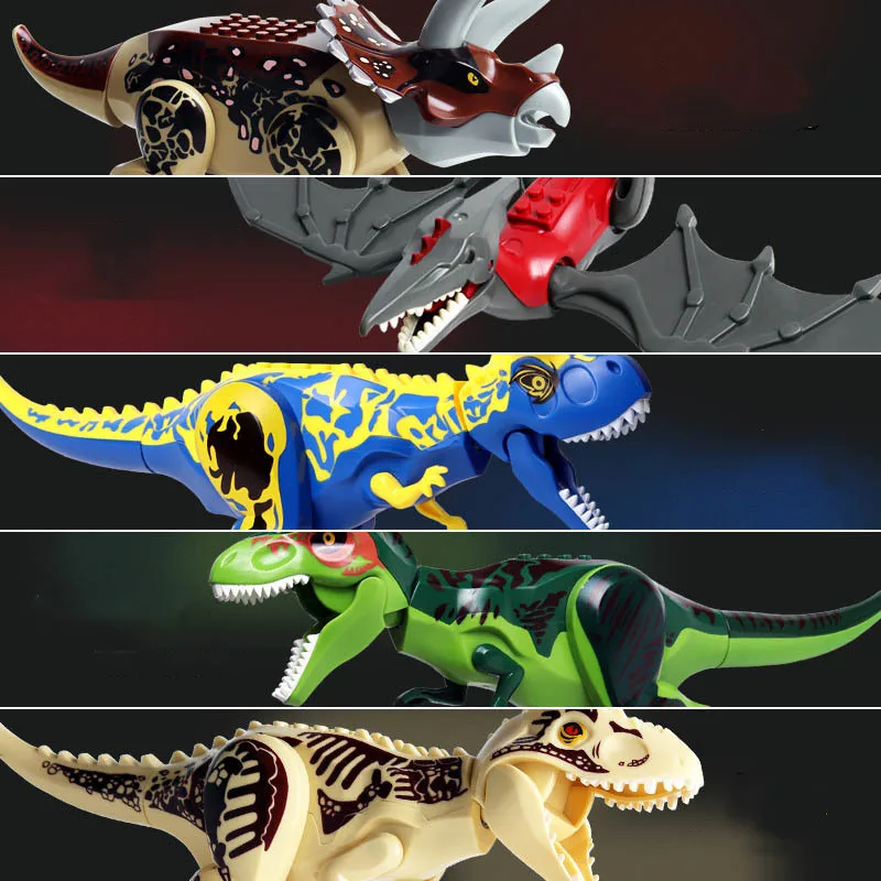 Фигурки Динозавров Юрского периода 2 конструктор тираннозавр рекс индоминус
