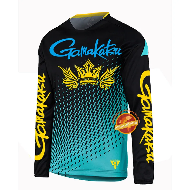 

Summer Fishing Shirt Autumn Fishing Jersey New Gamakatsu Quick Drying Fishing Clothing Long Sleeve Sunscreen Anti-uv Breathable